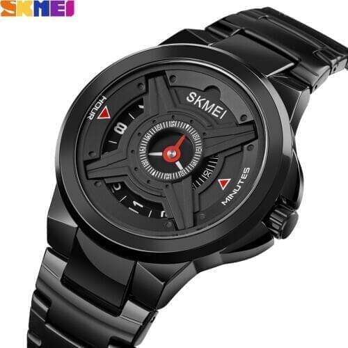 New Mens Watches SKMEI Japanese Movement Quartz Wristwatch For Male Gift Stainless Steel Waterproof Bracelet Clock reloj hombre