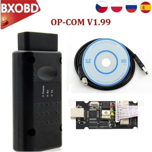 Opel OP-COM V1.99 CANBUS Code Reader Professional Diagnosis OPCOM 2018 For Opel OP COM OBD2 Scanner OPCOM 1.99 OP COM