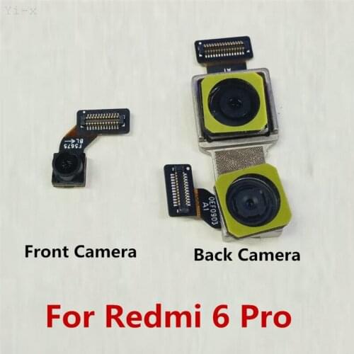 Original For Xiaomi Redmi 6 Pro Rear Back Big Front Small Camera Flex Cable For Xiaomi Mi A2 lite