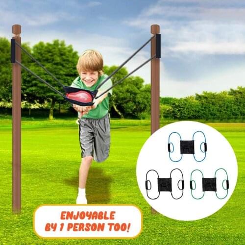 Outdoor Water Balloon Launcher Elastic 3 People Bomb Beach Durable Party Rope Slingshot Fight Toys Funny Heavy Duty Beach Toy