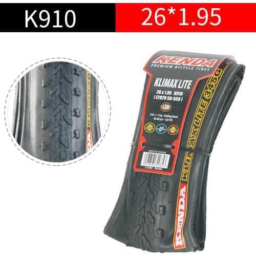 KENDA Ultralight MTB Bike Tyre 26*1.95 Mountain Bike Bicycle K910 Tire Anti Puncture Folding Tires