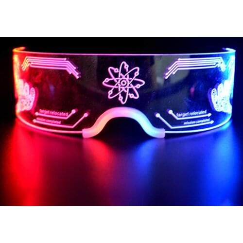 LED glowing glasses bar birthday party Christmas colorful glowing glasses carnival party decoration sunglasses decoration