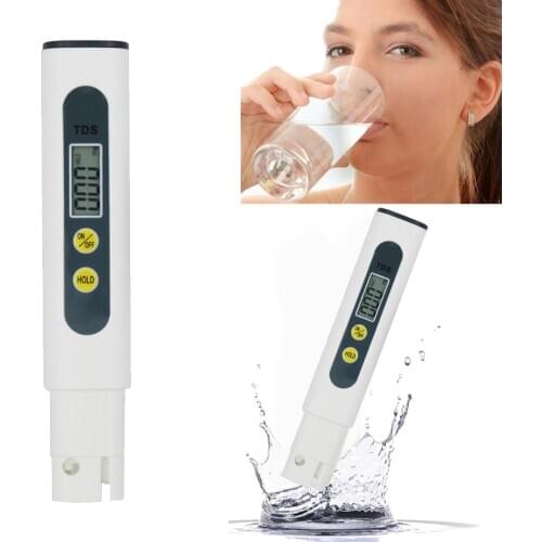 TDS Plastic Digital Meter Tester Portable Pen Measuring 0.01 High Accurate Filter Aquarium Pool Water Quality Purity Test Tool