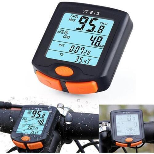 BOGEER YT-813 Bicycle Computer Wireless Speed Meter Digital Multifunction Speedometer Waterproof Sports Sensors Bike Computer