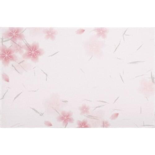 Japanese style Sakura Pattern Kitchen Mat Waterproof Oil Proof Bathroom Floor Mat Balcony Rug Entrance Floor Mats 40 X 60
