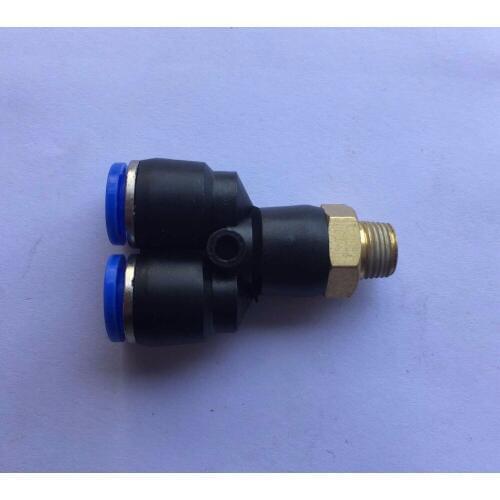 2Pcs 12 Y type screw thread tee PX12-01 PX12-02 PX12-03 PX12-04 pneumatic quick plug connector