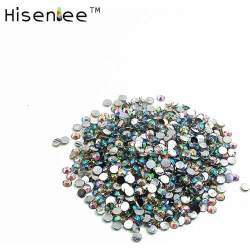 3MM 2000PCS Crystal Clear Rhinestone Non Hotfix Colorful Sweet Design Fashion Nail Art Gorgeous Clothing Accessories Decoration