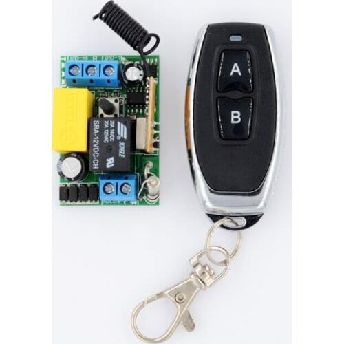 315/433.92MHZ Input Output 220V RF Remote Control Light Lamp LED Switches Power Switch Remote ON OFF Learning to add Transmitter