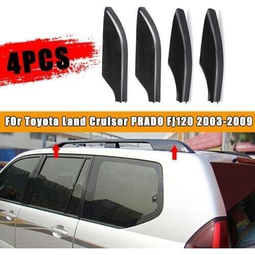 4Pcs Roof Rack End Cover Shells For Toyota Land Cruiser Prado FJ120