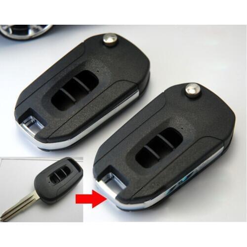 5 PCS/lot For Chevrolet Captiva Modified Flip Folding Blank Remote Key Shell Case 3 Button Keyless Entry Fob Key Cover