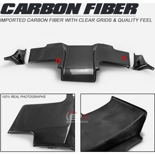 Car Accessories For Toyota 93-98 Supra MK4 JZA80 TS Style Carbon Fiber Rear Diffuser Glossy Finish Bumper Splitter Fibre Kit Set