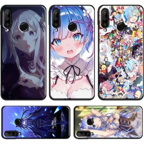 Re Zero Season 2 Case For Huawei P40 Lite P20 P30 Pro P Smart Z 2019 Mate 20 Lite Honor 10 i 8X 9X Nova 5T