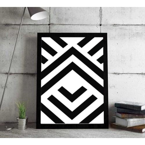 Black and White Canvas Art Printmaking Nordic Living Room Modern Simple Wall Decorative Painting Oil Painting Abstract Poster