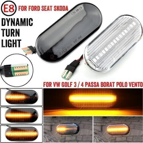 For Volkswagen VW Bora Golf 3 4 Passat 3BG Polo SB6 Led Dynamic Side Marker Turn Signal Light Sequential Blinker Light
