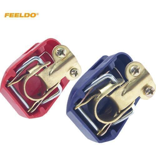 FEELDO 2pcs Car Quick Release Battery Terminals Connector Clamps Lift Off Positive & Negative For Boat Motorcycle #HQ6119