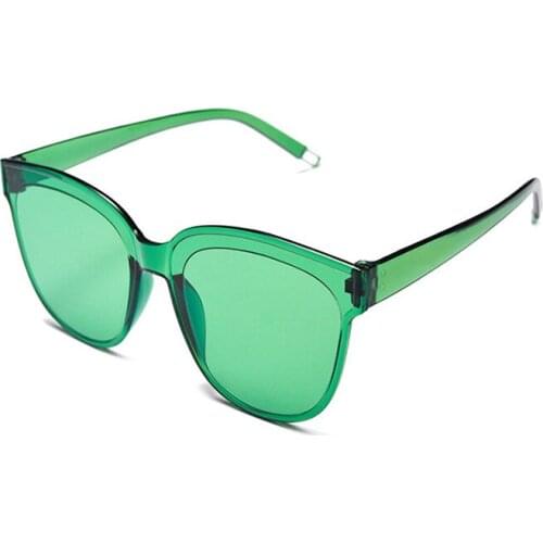 Rimless Round Sunglasses Women Men Candy Lens One Piece Gafas Eye Sun Glasses Female Transperant Shades Oculos Eyewear