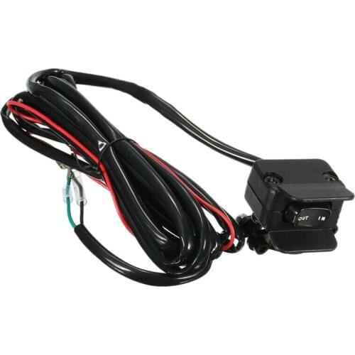 Maintenance Modification Motorcycle ATV/UTV Winch Rocker Switch Handlebar Control Line Electric Winch Accessories