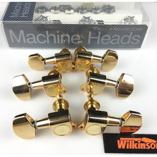 NEW wilkinson WJN-01 3R-3L Guitar Machine Heads Tuners WLS 3+3 Gold Tuning Pegs ( With packaging )