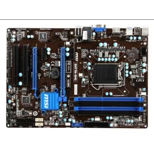 Original motherboard for MSI ZH77A-G41 DDR3 LGA 1155 board USB 2.0 for I3 I5 I7 CPU H77 Desktop motherborad Free shipping