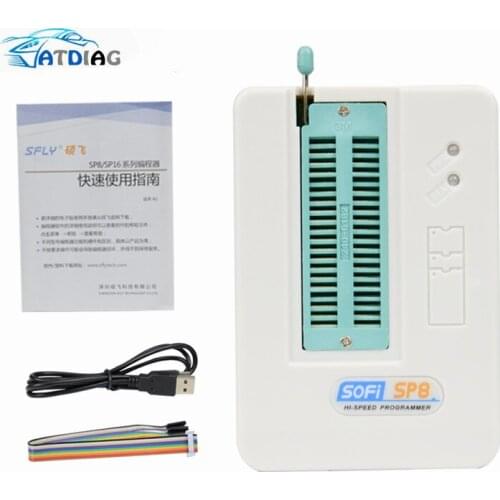 SOFI SP8-A Programmer High speed USB Universal ( 25T80/24C/93C/BR90 93/SPI BIOS) EEPOROM Flash Pro Support Win7 64bits Win 8