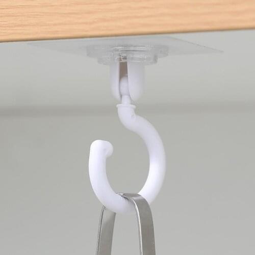 1pcs Transparent Strong Self Adhesive Door Wall Hangers Hooks Suction Heavy Load Rack Cup Sucker For Kitchen Bathroom Gadgets