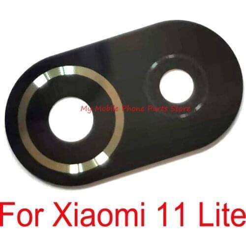 10 PCS Rear Camera Glass Lens For Xiaomi 11 Lite Mi 11 Lite Back Main Camera Lens Glass With Adhesive Sticker Tape For Mi11 Lite