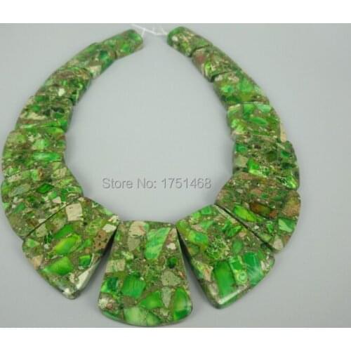 15pcs New Arrival Beautiful Trendy Gifts Sea Ocean Sediment stone Slice Beads Top Drilled Slab Shape Accessories Jewelry Making