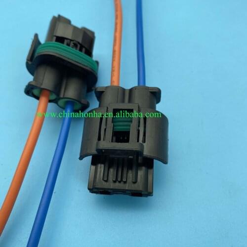 2 pin female waterproof fan motor plug auto sensor connector 1544317-1