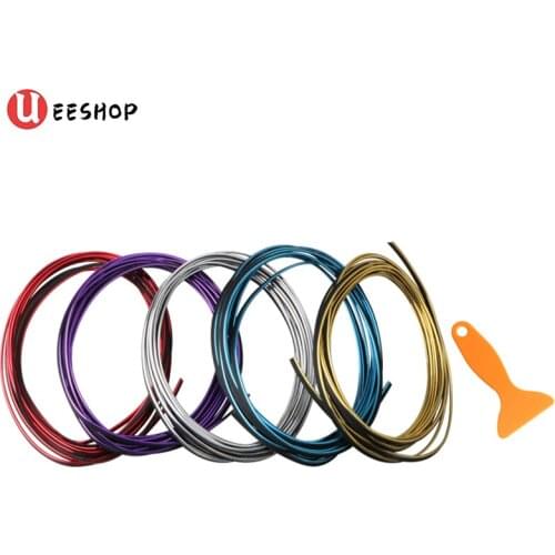 5M Car Dashboard Door Edge Insert Trim Styling Interior Decorative Moulding Universal Auto Accessories Insert Strip With Scraper