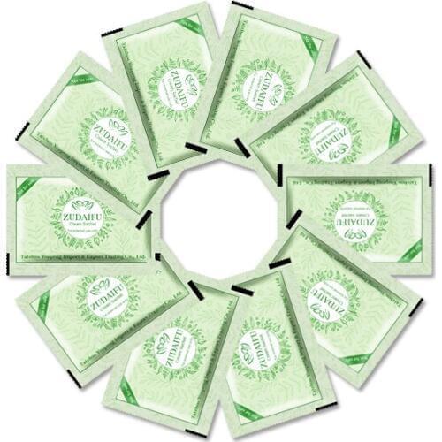 500 Sachets Zudaifu Trial Cream Pack Skin Conditions Acne Psoriasis Dermatitis Seborrhea Eczema Anti Fungus Skin Care Cream 3g