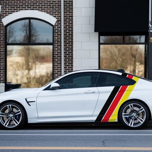 Car side Stripes Sticker Auto Vinyl Wrap Racing Graphics Decals Automobiles For BMW Audi KIA Honda Toyota Tuning Car Accessories