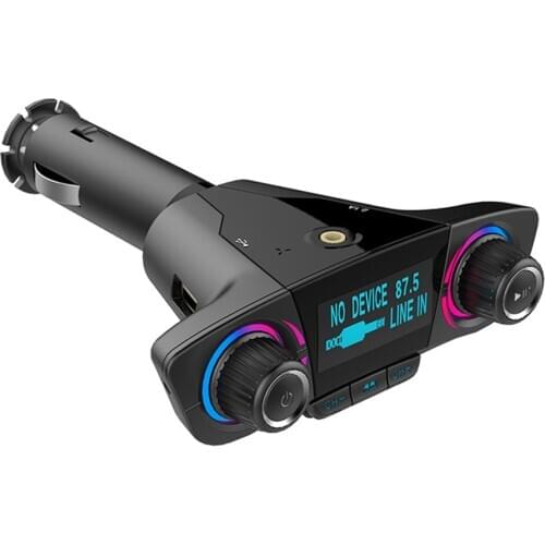 Car Dual USB Charger FM Transmitter Handsfree Wireless Bluetoot MP3 Player Call Car MP3 Player Support TF Audio