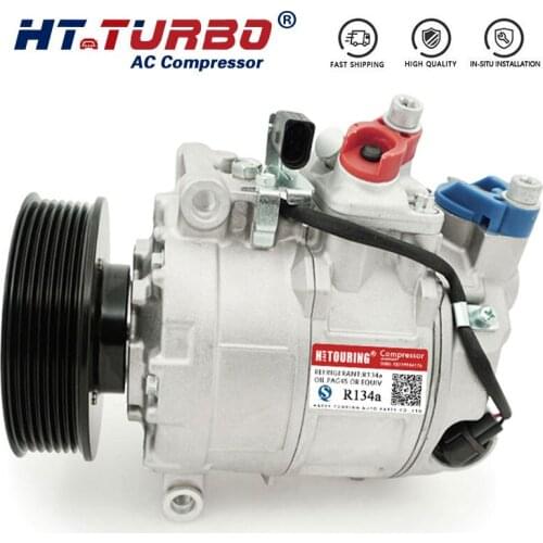 Car AC Compressor For Audi A8 Quattro 2004-2006 4E0260805F 4E0280189G 4E0820189G 447220-9262 4471909584 4471909580 4B0820177