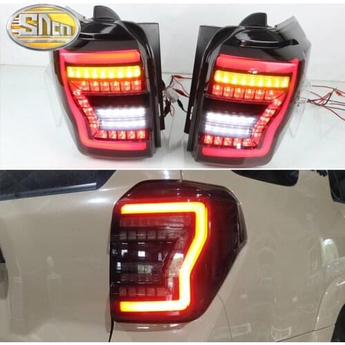 Car LED Taillight Tail Light For Toyota 4Runner 2010 - 2021 Rear Running Lamp + Brake + Reverse Light + Dynamic Turn Signal
