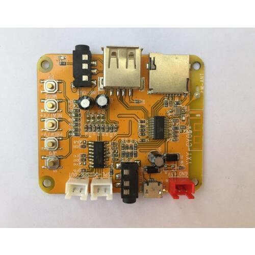 5w*2 amplifier with input and output support FM MP3 WMA WAV FLAC APE Bluetooth 4.2 MICRO USB power supply Audio decoder board