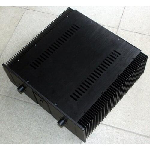 Shell 410*440*150MM WA20 black Full aluminum amplifier Enclosure chassis Class A amplifier all-aluminum amplifier case