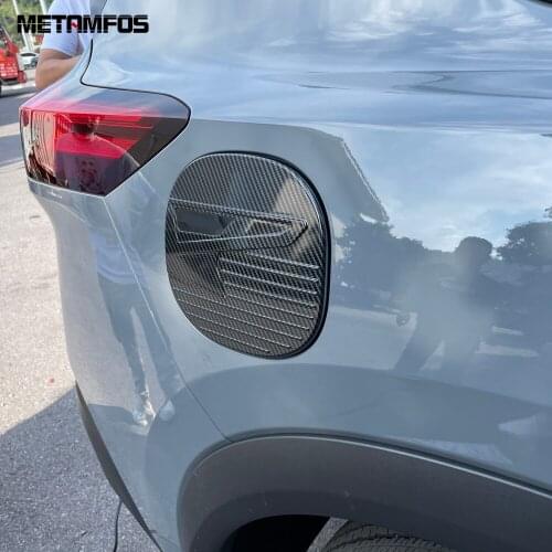 For Nissan Rogue X-trail 2021 2022 Carbon Fiber Gas Fuel Tank Cap Oil Filler Cover Trim Sticker Exterior Accessories Car Styling