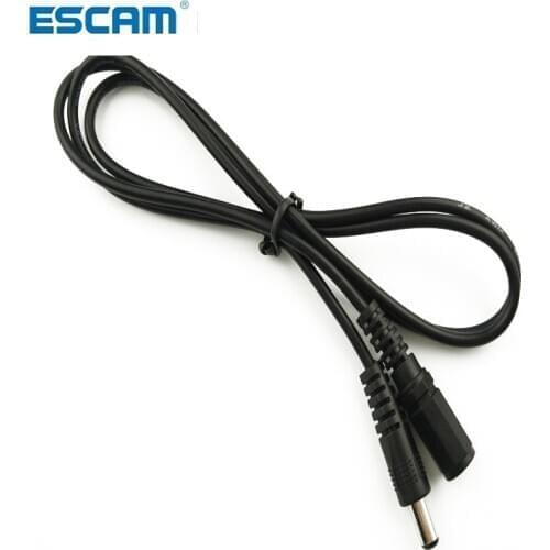 ESCAM Extension cord of 12V2A Power Adapter extend Cable of 12V 5.5*2.1mm 1m 3m 5m 10m for C16S C63s C18S C17S C34S-X4