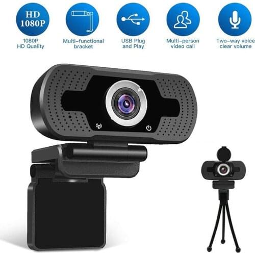 1080P HD Camera With Microphone Computer Online Learning Video Equipment USB Free Drive Camera 360° spiritual rotation design