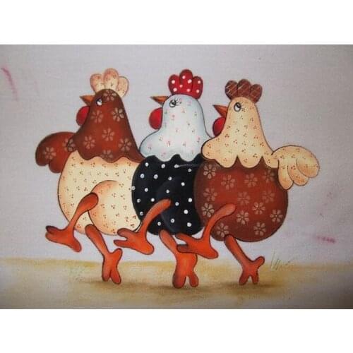 Jmine Div 5D Dance Chicken Full Diamond Painting cross stitch kits art High Quality Animal 3D paint by diamonds