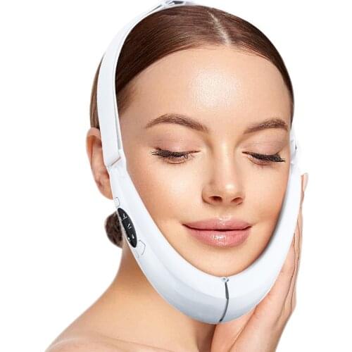 Micro Current Color Light Beauty Face-Lifting Device Intelligent Voice Broadcast Massage Hot Compress To Lift V-Shaped Face-Lift