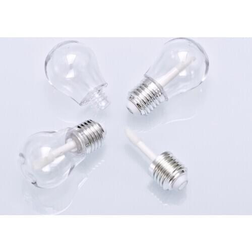 Cute Lovely Empty Cosmetic Lip Oil Makeup Tool, Plastic Clear Round Professional Lip Gloss Tube, Portable Creative Lipstick Tube