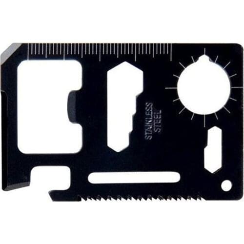 Multi Toolcard Stainless Steel Survival Tool Card Knife Cutter Opener Saw Ruler Slotted Screwdriver Wrench Multitool EDC Tool