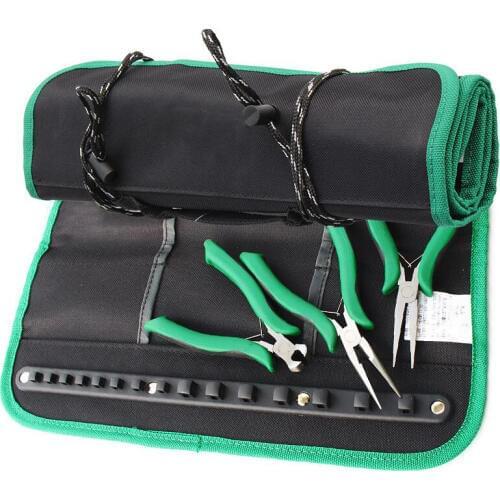 Reel Kit Multifunction Folding Tool Bag Portable Roller Bag Storage Pocket Tool Bag Oxford Cloth Suitcase Storage Bag