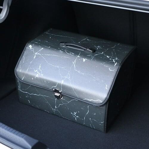 Customizable Car Trunk Storage Box 3d Printing Imitation Stone Organizer In The Car Printable Photo Logo Organizer For Trunk