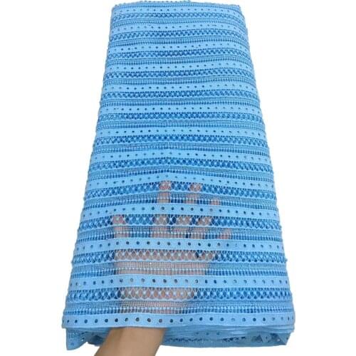 Nigerian Cord Guipure Lace Fabric Fashion African Lace Fabric With Stone Hot Sale High Quality French Net Lace Fabric For Party