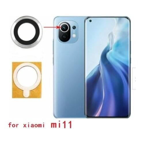 100pcs Camera Lens For Xiaomi Mi Note 10 10T 11 Lite Pro Ultra Redmi Note 9T 10 10s Pro Rear Back Camera Lens Glass With Sticker