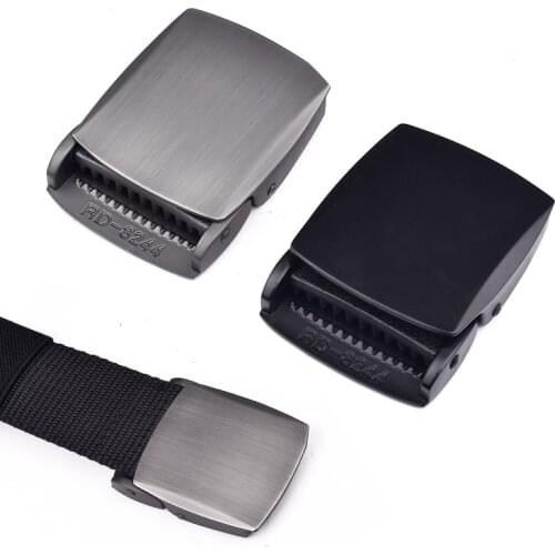 Solid Simple Alloy Metal Men Belt Buckle For Width 3.8CM Belt Use Black Grey Belt Head DIY Accessories
