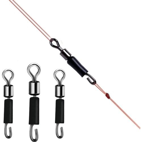 Connector Fishing tackle product with Rolling Swivels 13mm Line clip hook Fishing supplier 10/50/100pcs/lot