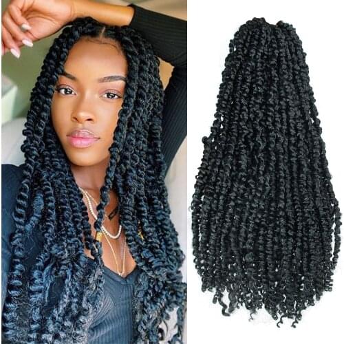 Spring Twists Crochet braids hair Synthetic hair Ombre twist african hair Pre looped Fluffy locs Passion Twist Crochet hair
